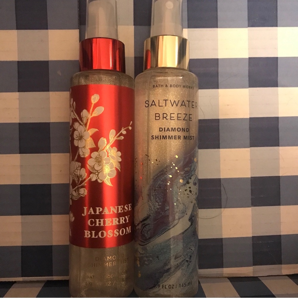 Bath Body Works Diamond Shimmer Mist Japanese Cherry Blossom & Saltwater Breeze